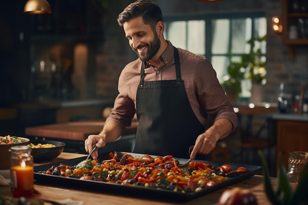 Spaanse tapas kookles met een chef-kok Generatieve ai