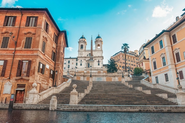 Spaanse trappen in het onbewoonde Rome