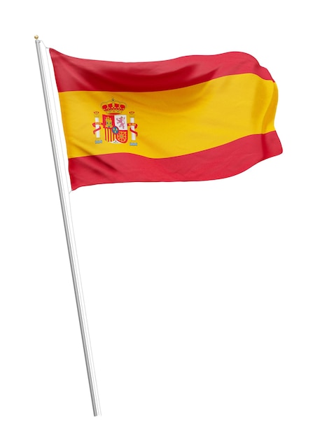 Spaanse vlag op de paal