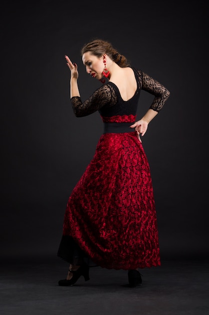 Spaanse vrouw flamenco dansen