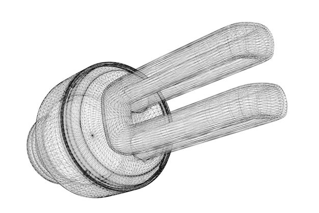 Spaarlamp, carrosseriestructuur, draadmodel,