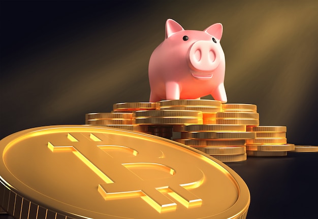 spaarvarken op bitcoin munten