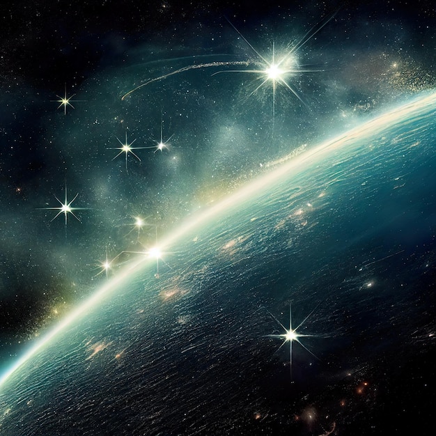 Space abstract background fantasy universe digital art