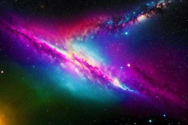 Space background Cosmic Enigma Capturing the Mysteries of a Black Hole in Space Generative AI