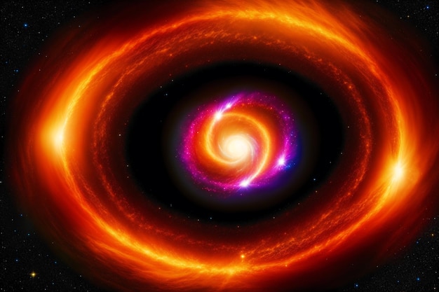 Space background Cosmic Enigma Capturing the Mysteries of a Black Hole in Space Generative AI