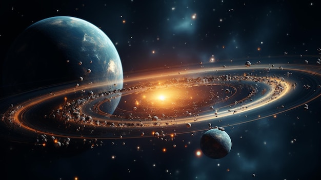 space background HD 8K wallpaper Stock Photographic Image