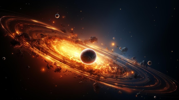 space background HD 8K wallpaper Stock Photographic Image