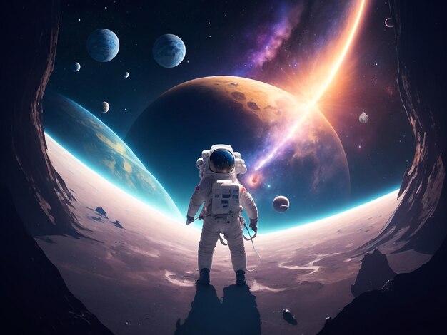 Space background images collections cute wallpapers ai generated