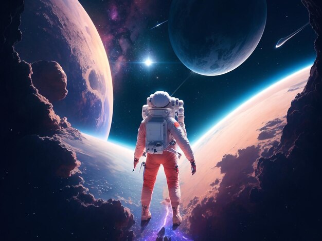 Space background images collections cute wallpapers ai generated