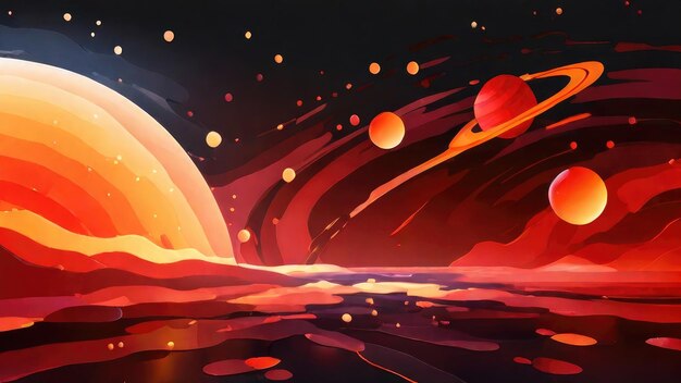 space background long banner