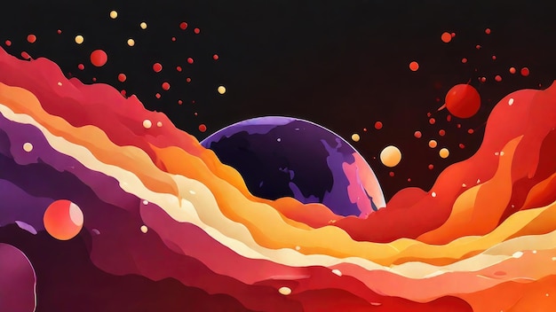space background long banner