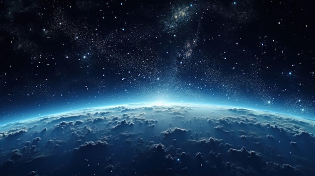 space background long banner