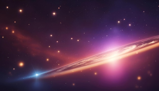 Space background with nebula and stars 3d rendering image