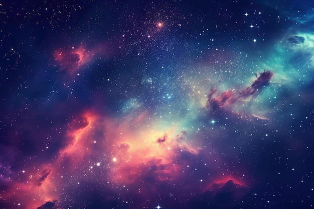 space background with nebula and stars