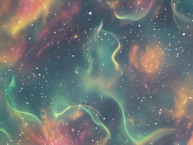 Space background with stardust and shining stars realistic colorful cosmos with nebula and Milky Way