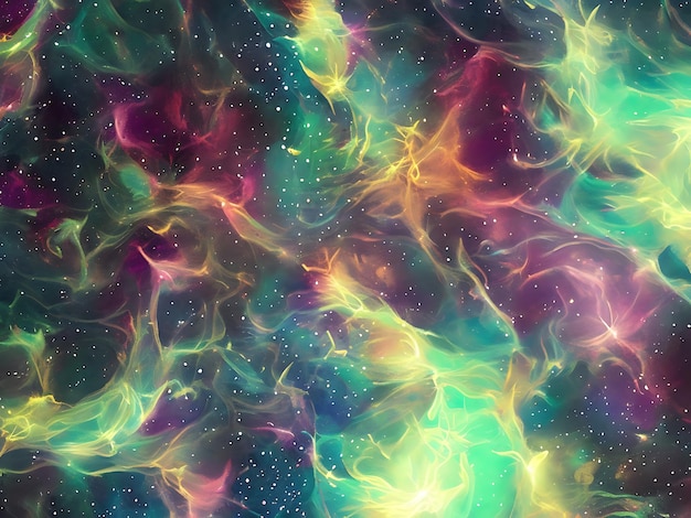 Space background with stardust and shining stars realistic colorful cosmos with nebula and Milky Way