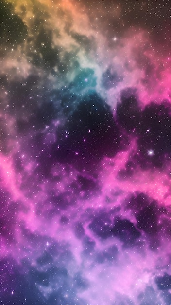 space background with stars and nebula in the background