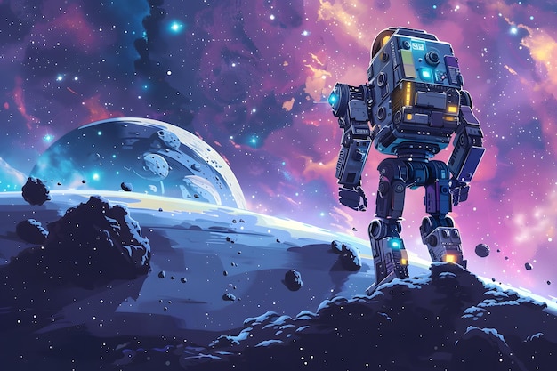 Space Bots Artistic Adventures on Otherworldly Terrains