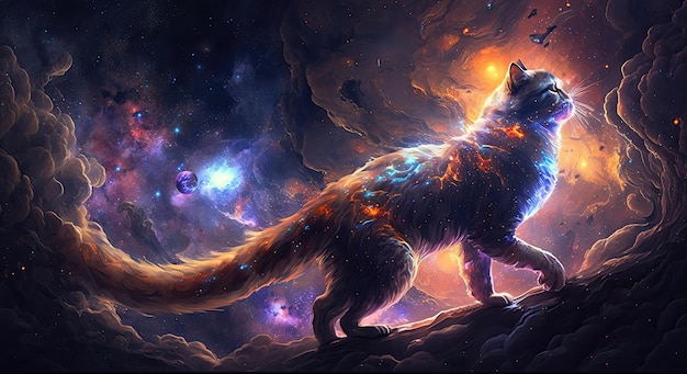 48 Space Cat Wallpaper  WallpaperSafari