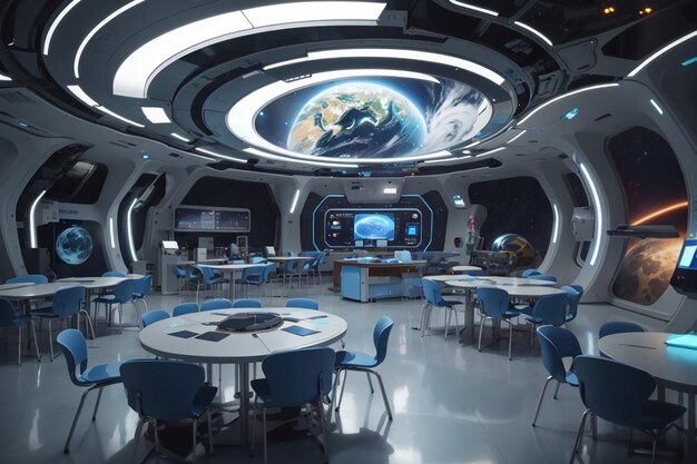 Space Exploration in Futuristic Classrooms Launching Dreams Beyond Earth's Boundaries