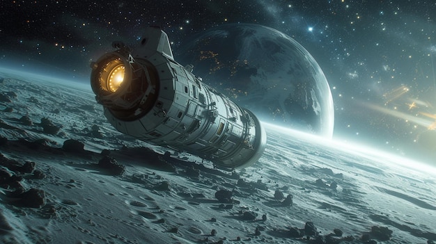 Space Exploration In A Realistic Interpretation Background