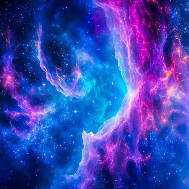 Photo space explosion background