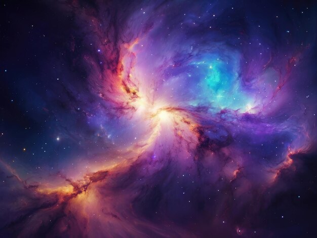 宇宙銀河の背景