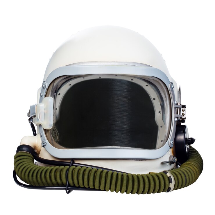 Photo space helmet isolated on a white background.