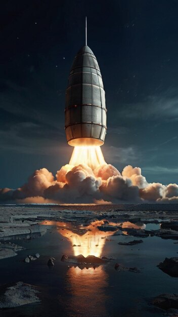 space launch HD 8K wallpaper Stock Photographic Image