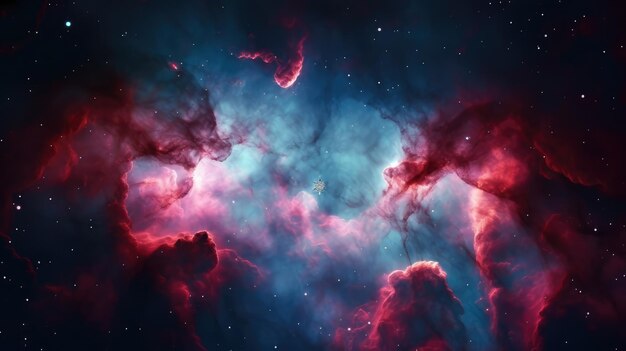 Space and nebula background