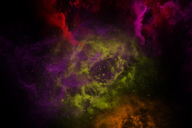 Space Nebula Colorful Smoke