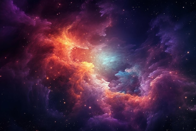 A space nebula with stars and nebula in the background wallpaper universe background