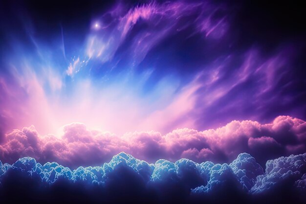 space night sky with cloud and star abstract background High quality photo