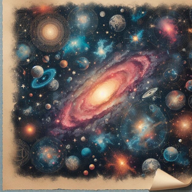 space paper textured background