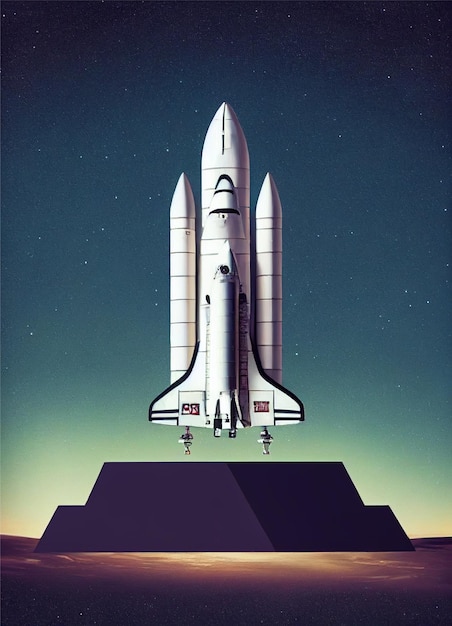 space shuttle lancering AI generatief