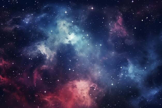 space stars and galaxies background digital illus