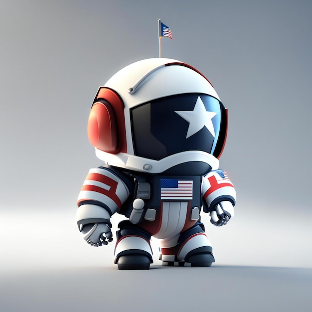 a space suit with a star on it