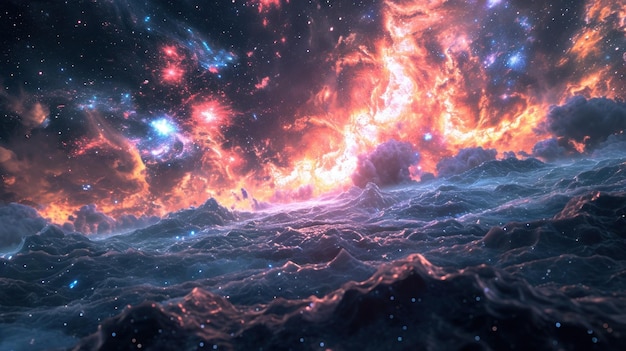 space vivid background