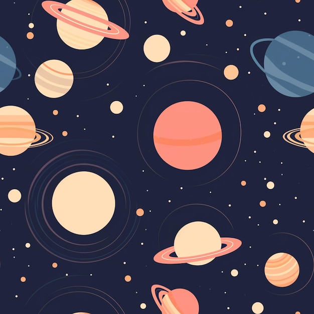 A space wallpaper that says planet saturn on it.