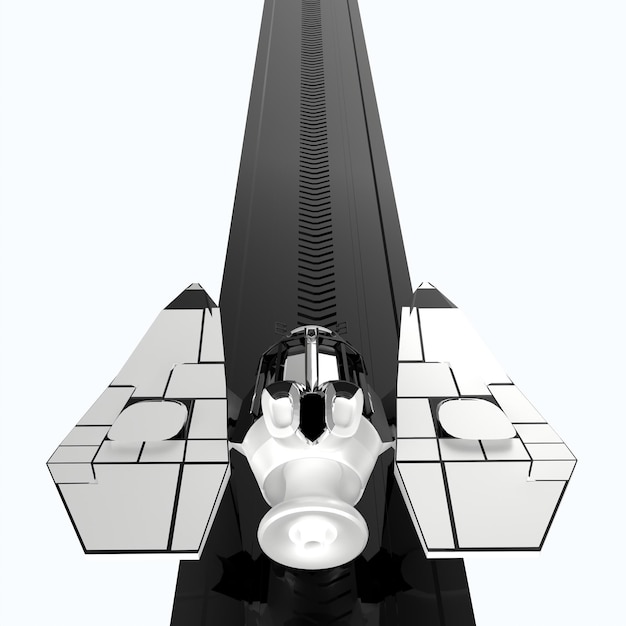 宇宙船の3Dモデリング