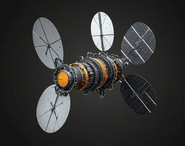 the spacecraft with a camera attached to it