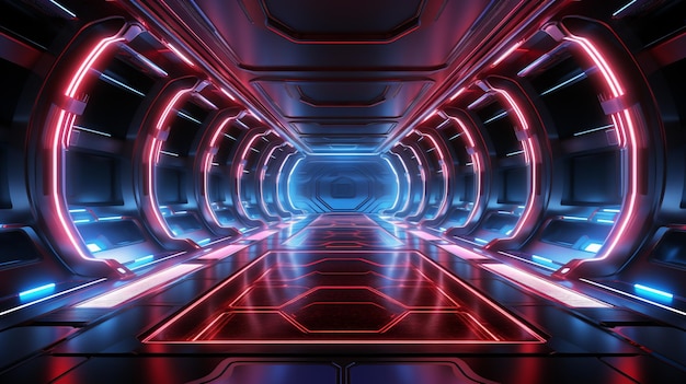 spaceship interior HD 8K wallpaper Stock Photographic Image