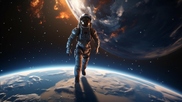 spacethemed kunstwerk HD 8K wallpaper Stock Fotografie Beeld