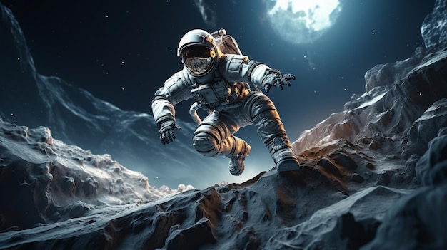 spacewalker HD 8K wallpaper Stock Photographic Image