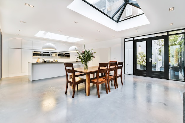 Spacious dining room