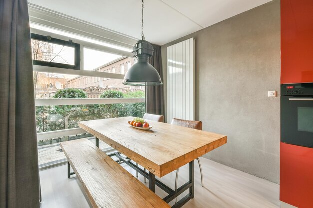 Spacious dining room