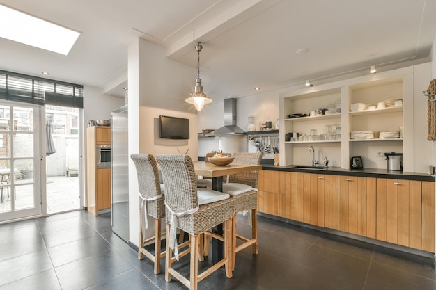 Spacious dining room