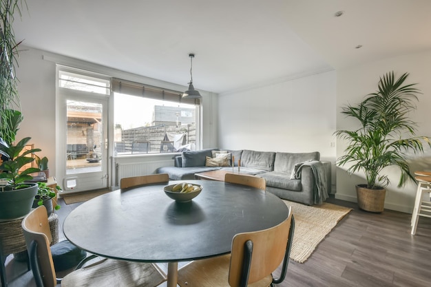 Spacious dining room