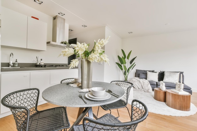 Spacious dining room