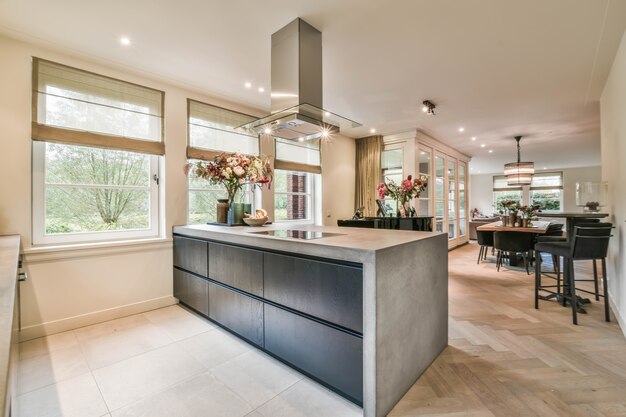 Spacious kitchen design